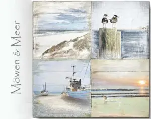 kategorie maritimes vom meer, Möwen und leuchturm